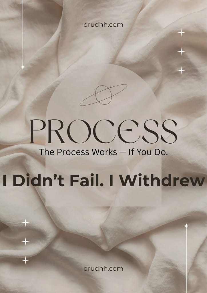 Why I Quit Before I Start